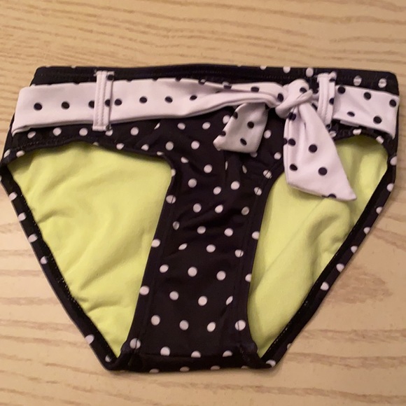 NWT Girls Justice 2 piece swimsuit black & white - Picture 4 of 5